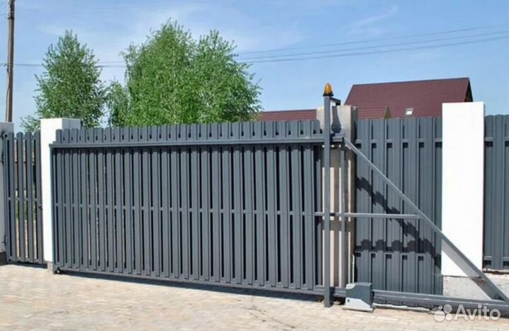 Откатные ворота прочные