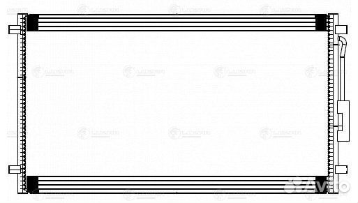 Радиатор кондиц. для а/м Dodge Caravan (01) /Chrys