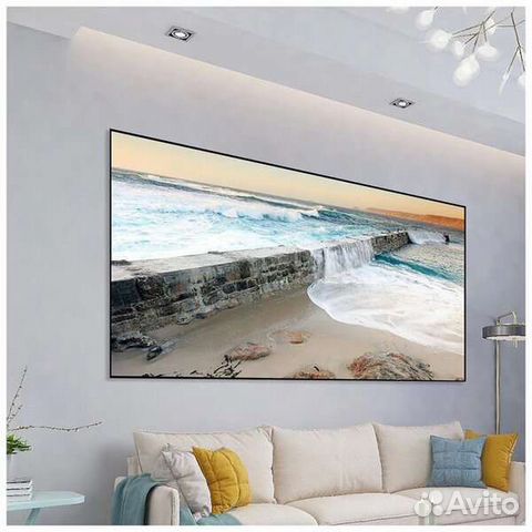 Светоотражающий экран для проектора 130 дюймов