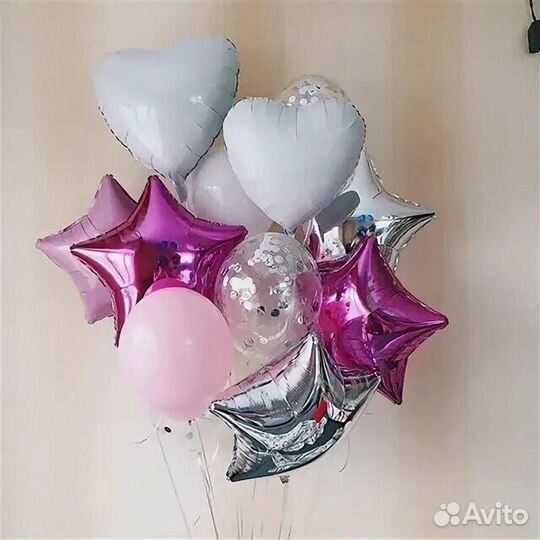 Фольгированные шарики с гелием