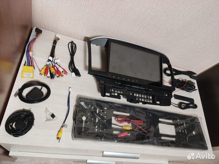 Магнитола android с рамкой для Mitsubishi Lancer X