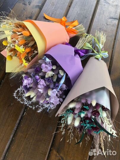 Букеты из сухоцветов