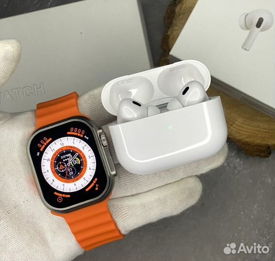 Комплект AirPods Pro 2 + Apple Watch 8 Ultra 49mm