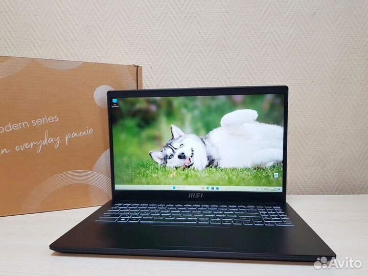 Ноутбук MSI на Ryzen 5 + DDR4 + SSD, FullHD