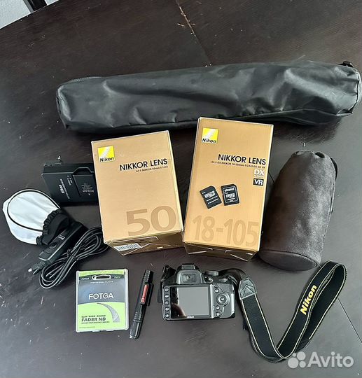 Зеркальный фотоаппарат Nikon d3200 полный комплект