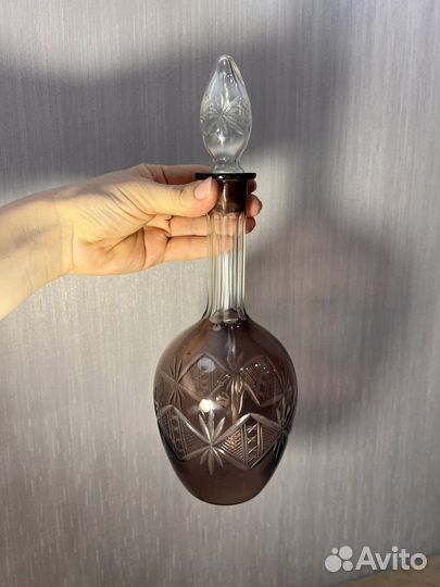 Штоф графин марганцевое стекло СССР