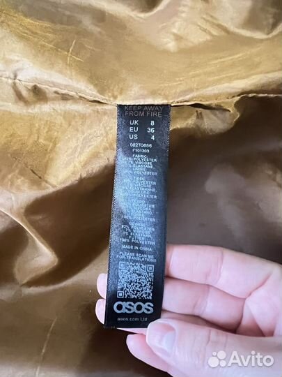 Пальто рыжее ASOS 42