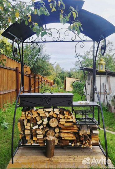 Мангал с печью