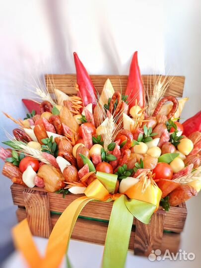 Мужской съедобный букет мясной