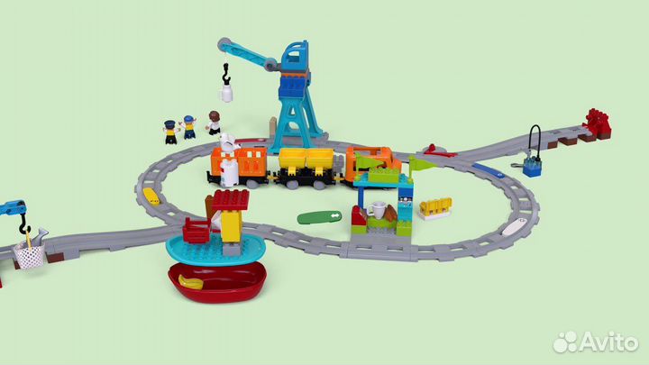 Lego duplo Грузовой поезд 10875 (железная дорога)