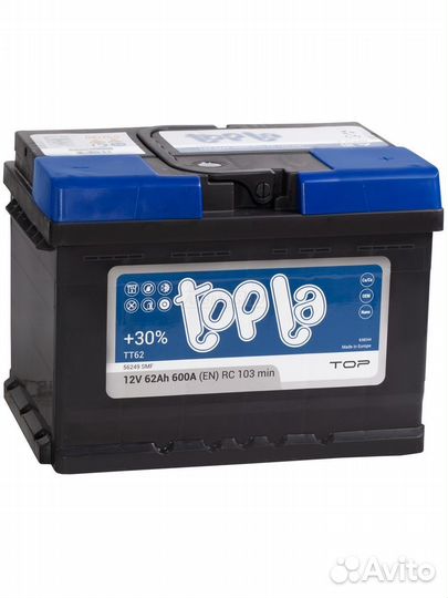 Аккумулятор topla top 62ah для Focus 2