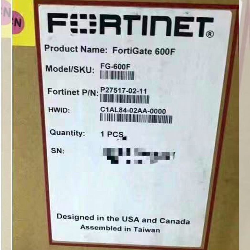 [FG-600F] Межсетевой Экран Fortinet Fortigate Fg-600f
