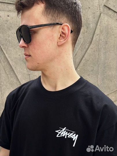 Футболка stussy Mexico черная стуси кубики ориг