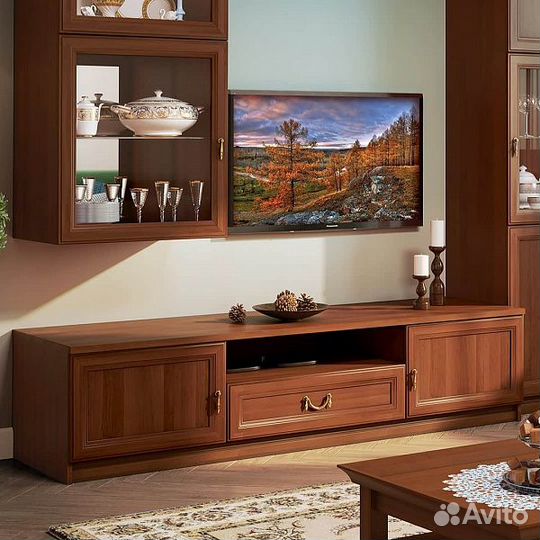 Тумба тв Екатерина орех Миассмебель