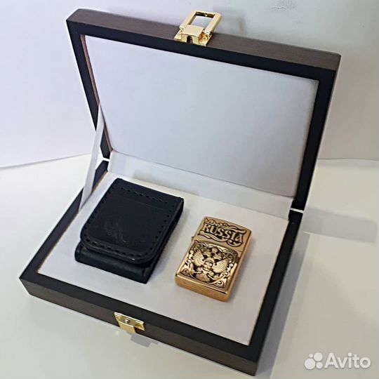 Оригинальная зажигалка Zippo Герб РФ Подарочная