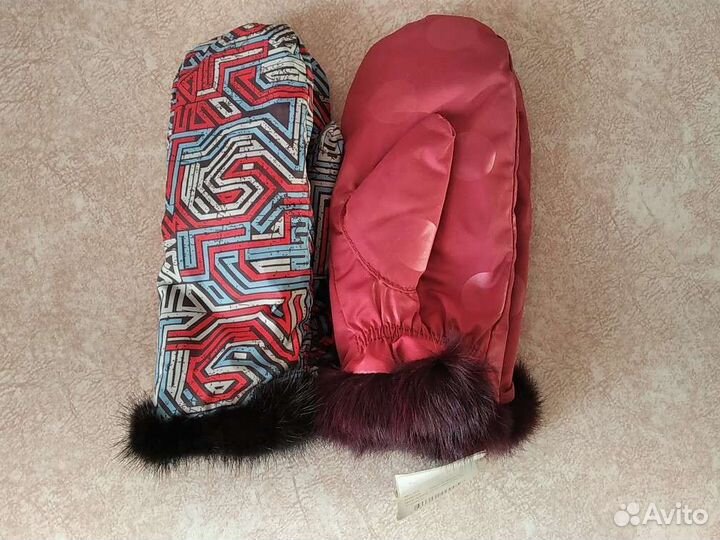 Варежки рукавицы новые непромокаемые кролик