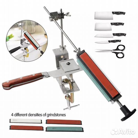 Профессиональная точилка для ножей со струбциной