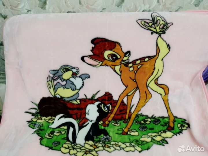 Плед детский плюшевый