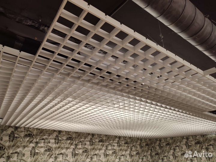 Потолки. Натяжные. Армстронг. Грильято