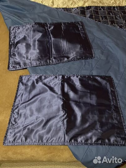 Плед, покрывало на кровать и 2 наволочки