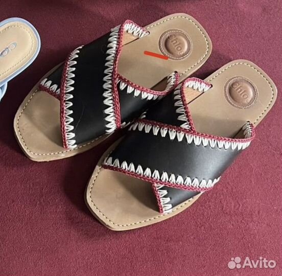 Шлепанцы мюли Chloe 37 оригинал
