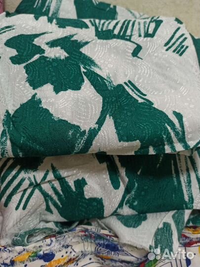 Отрез ткани СССР. Сатин. Штапель. Хлопок