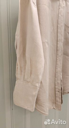 Рубашка лен zara женская