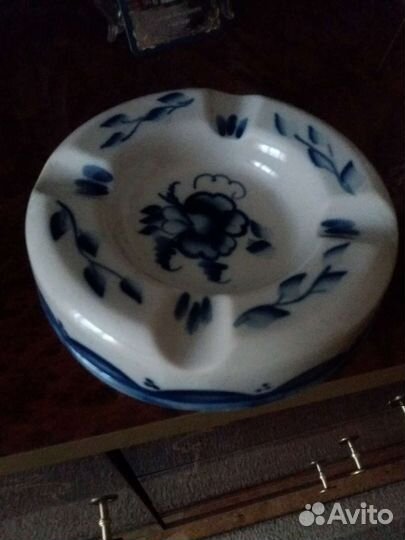 Пепельница Гжель