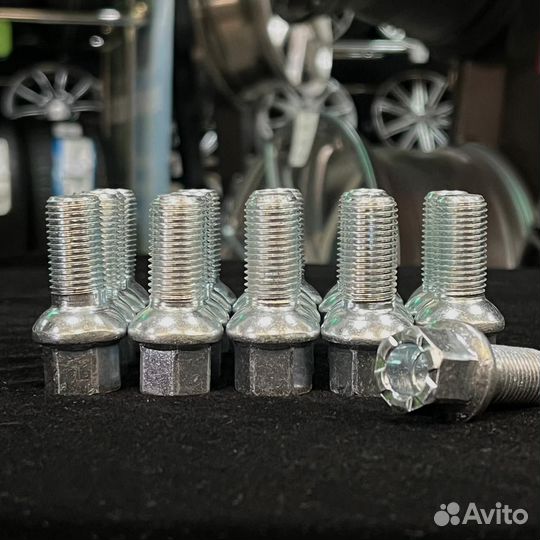Болты колесные Audi 14*1,5 резьба 25,5мм 20шт Bime