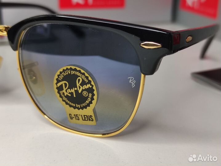 Очки Ray Ban Сlubmaster 3016 светлые