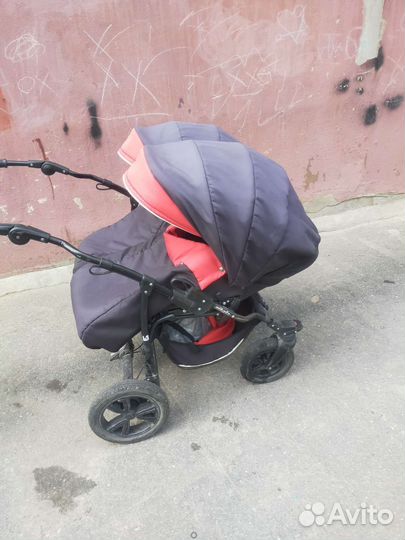 Коляска детская для двойни 3 в 1