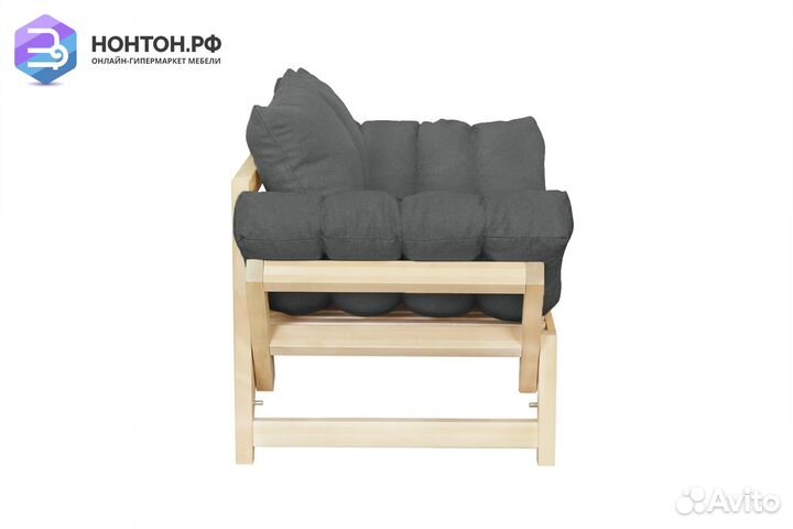 Диван кушетка Амбер-2 темно-серый