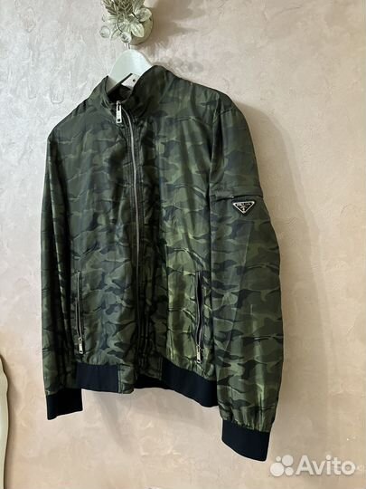 Бомбер Ветровка Prada Camo Nylon Light Оригинал