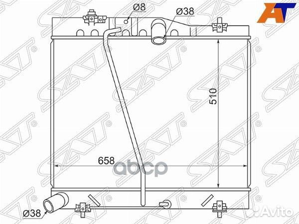 Радиатор Toyota Hiace 04-20 / Regius Ace 04-20