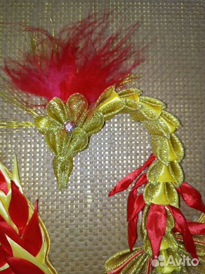 Картина из лент жар-птица