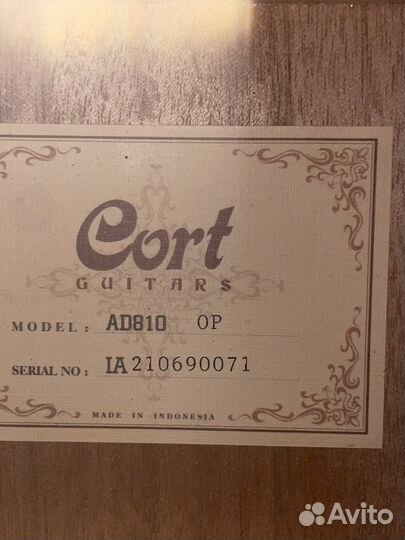 Гитара cort ad 810-op
