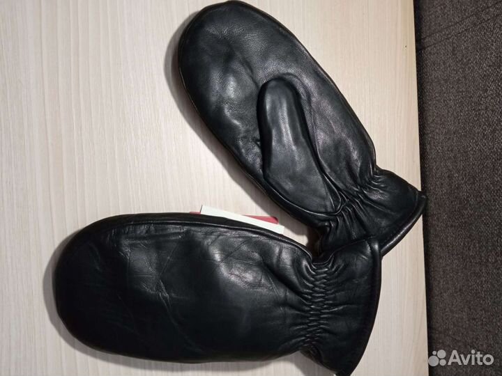 Варежки мужские лайковые мутон