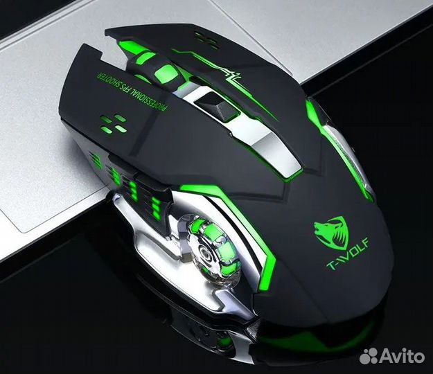 Беспроводная игровая мышь с аккумулятором