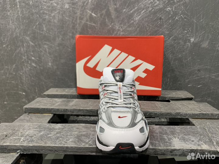 Nike P-6000 Metallic Silver Red