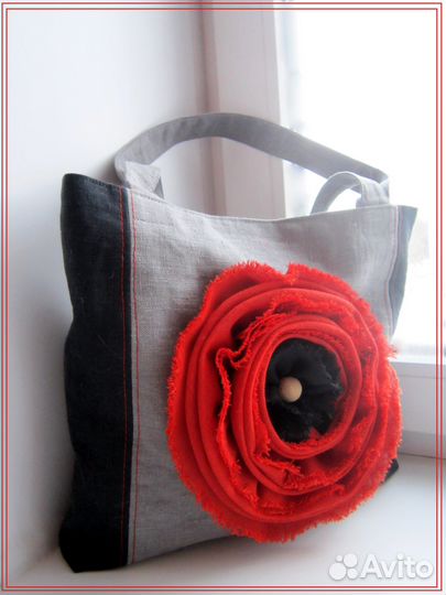 Сумка из льна