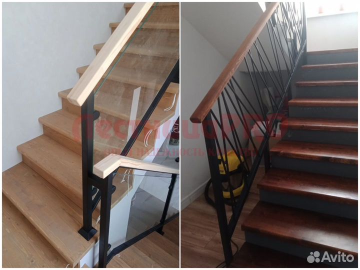 Ограждения и перила для лестниц