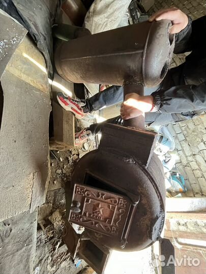 Печь буржуйка толстостенная