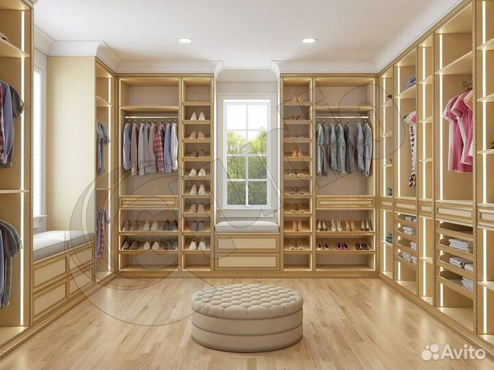 Гардеробные из дерева