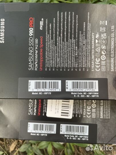 Ssd Samsung 980 pro 1tb новый