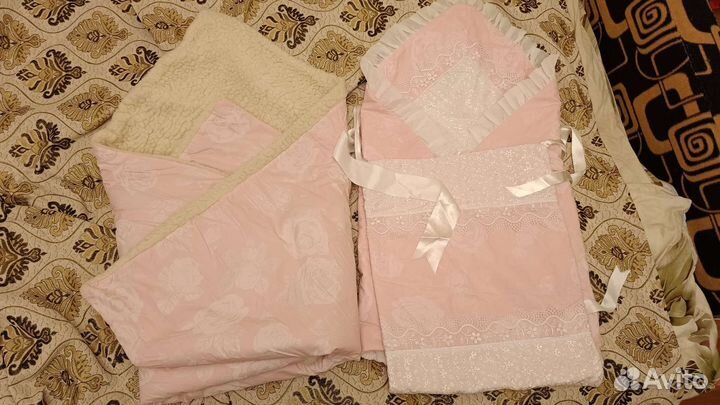 Конверт на выписку для девочки осень зима