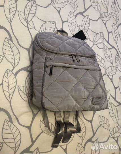 Skechers новый серый рюкзак, 33 см. * 28 см