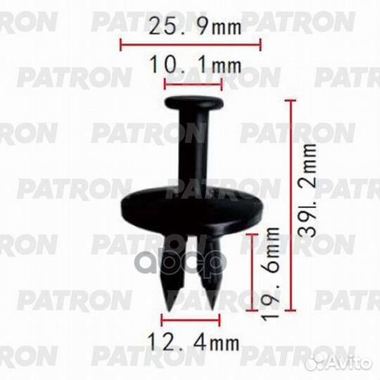 Клипса пластмассовая Daewoo, GM.12mm применяемо