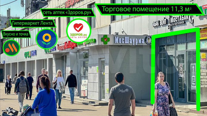 Торговая площадь, 11.3 м²