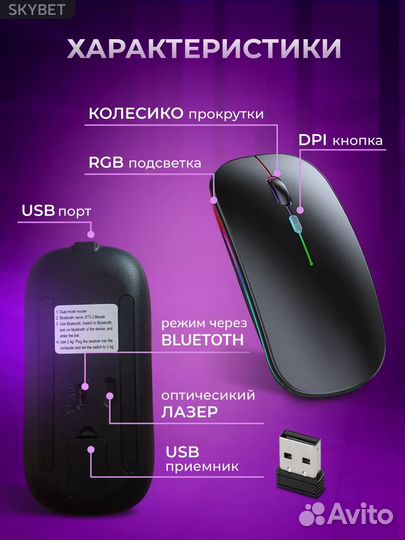 Мышь компьютерная беспроводная