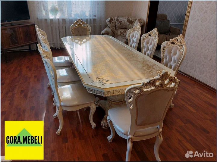 Кухонный стол раскладной белый